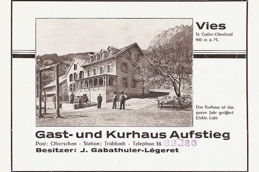 Postkarte Restaurant Aufstieg
